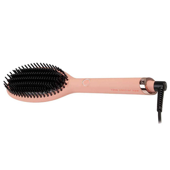 Glide Hair Straightener Brush Limited Edition In Pink Peach