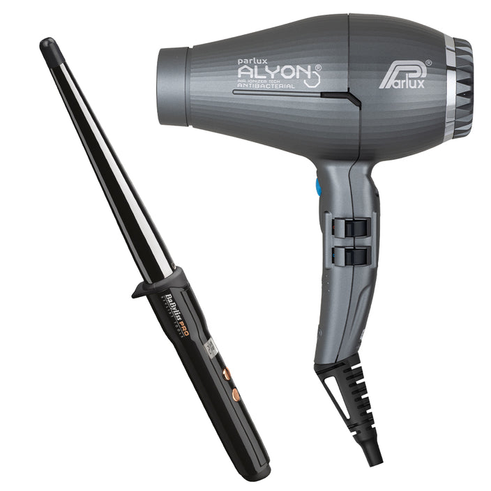 Alyon Dryer Graphite with Free Ceramic Conical Curler 25mm-13mm