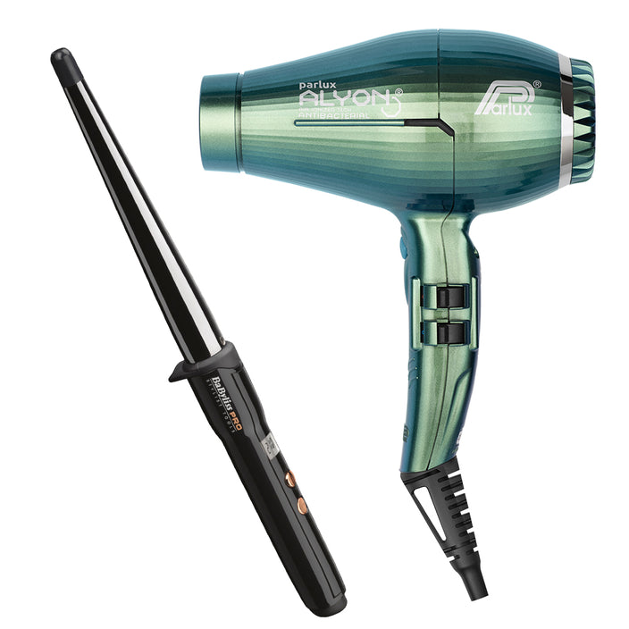 Alyon Dryer Jade with Free Ceramic Conical Curler 25mm-13mm